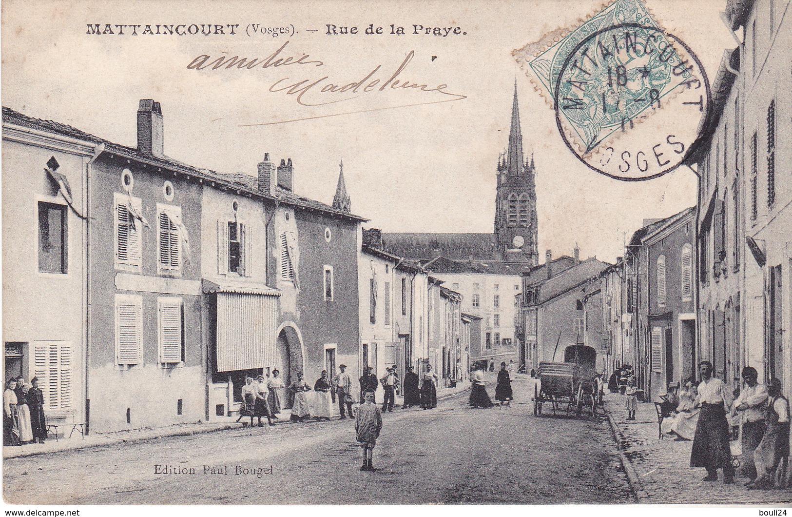 AVIT18-  MATTAINCOURT  DANS LES VOSGES  RUE DE LA PRAYE CPA  CIRCULEE - Autres & Non Classés