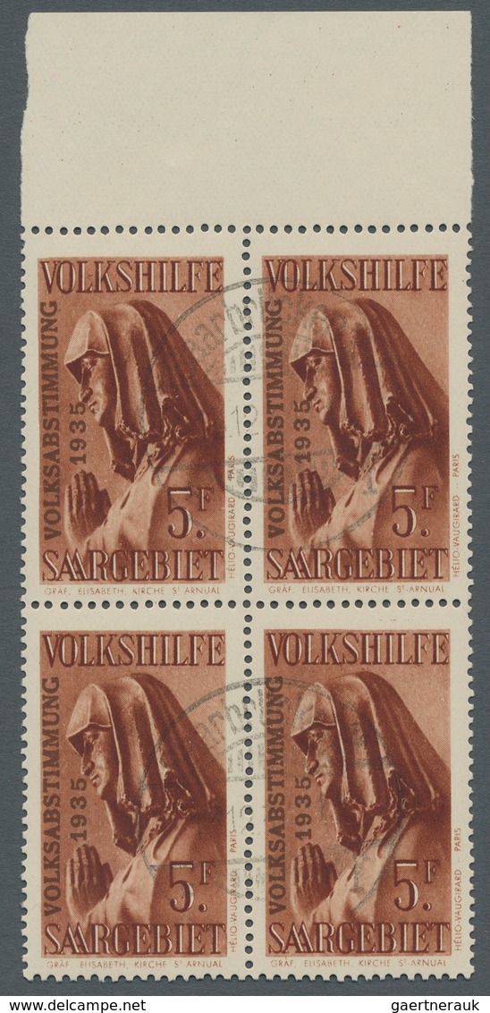 Deutsche Abstimmungsgebiete: Saargebiet: 1934, "Volkshilfe/Volksabstimmung", Sauber Gestempelter Vie - Briefe U. Dokumente