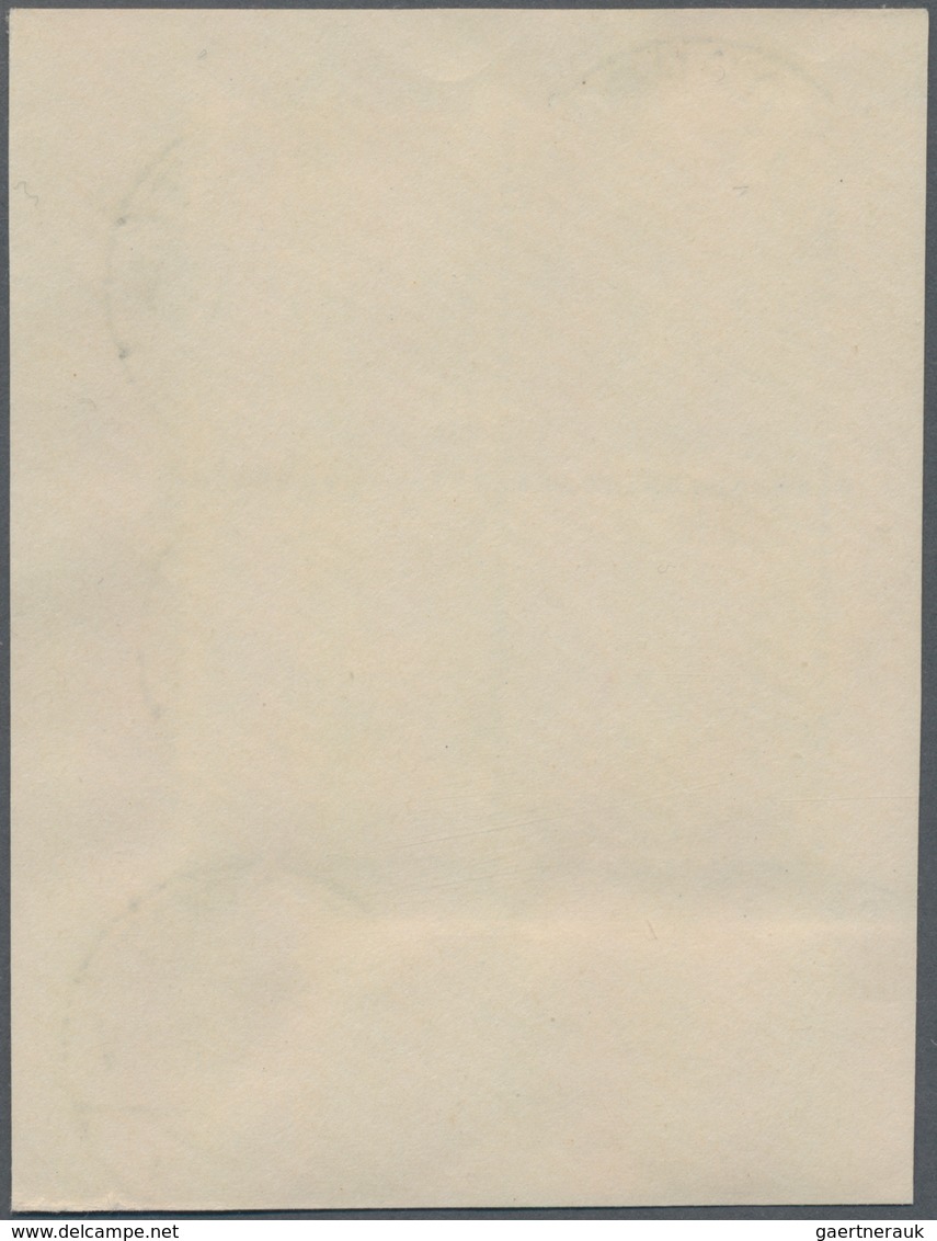 Danzig: 1921. Kleiner Innendienst 2 Pf Im SR-4er-Block Auf Briefstück Mit R-Zettel "Zoppot 232" Und - Autres & Non Classés