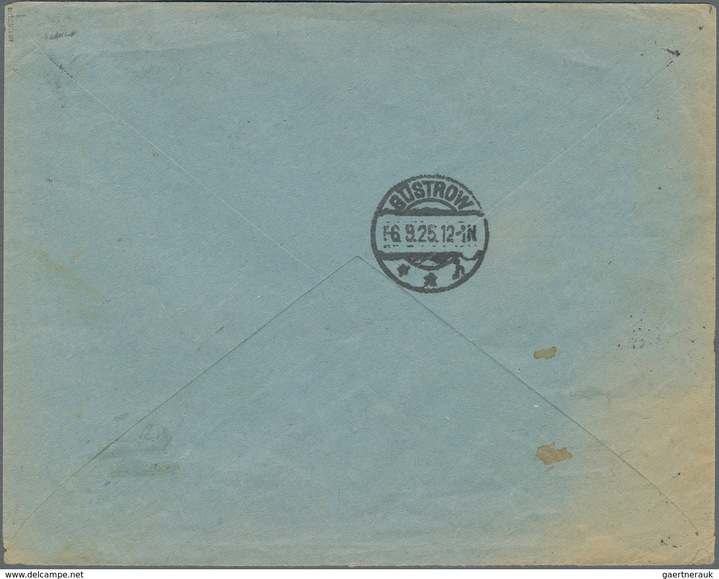 Memel: 1923/1924, Partie mit 4 Briefen, dabei 7-Farben-Frankatur (Mi.ex 169/180) mit MiNr.177 u. 180