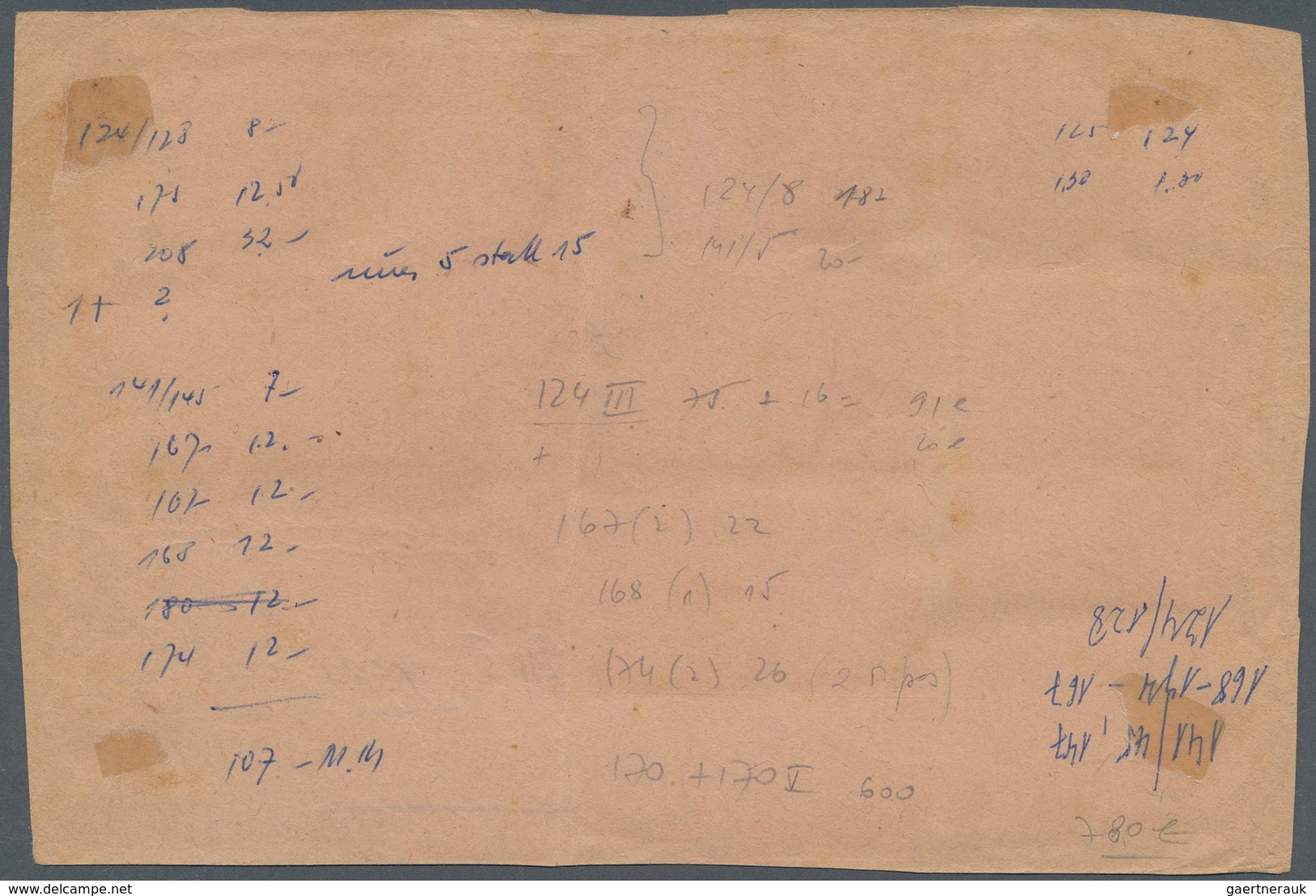 Memel: 1923 15 C. Auf 25 M. Lebhaftrötlichorange Mit Plattenfehler "Aufdruck "5" Statt 15" Zusammen - Memel (Klaïpeda) 1923