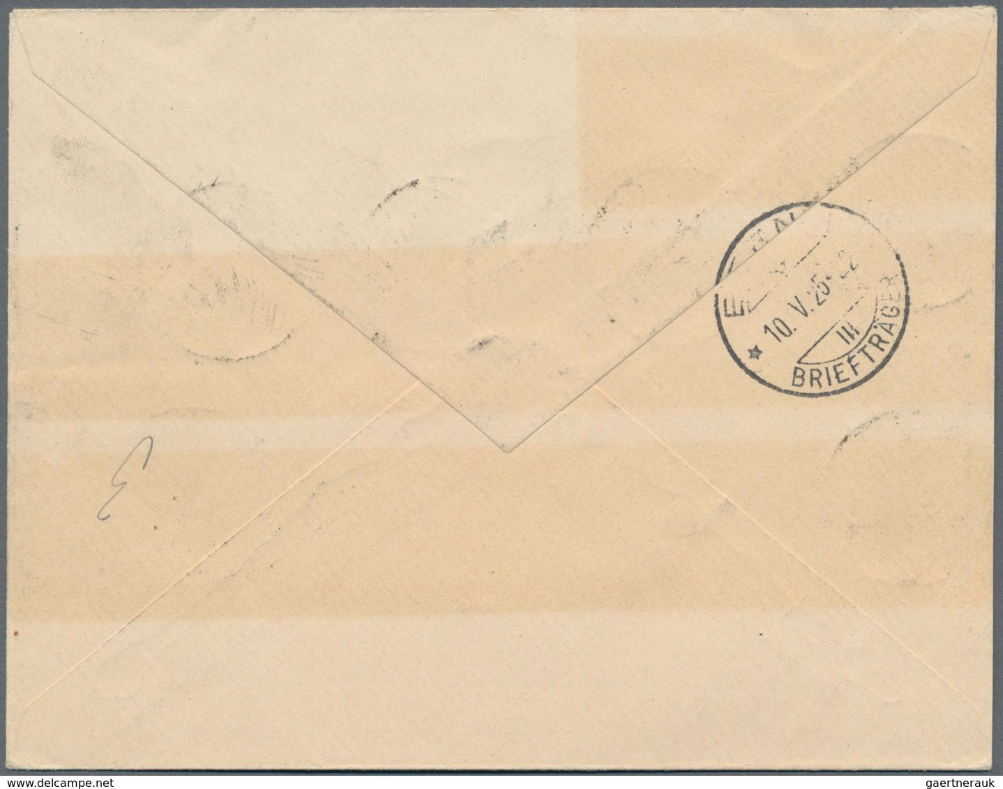 Memel: 1925. Portogerechter R-Brief In Die Schweiz, Ank.-Stpl. Bern, Leichter Tönungsstreifen, FA Hu - Memelgebiet 1923