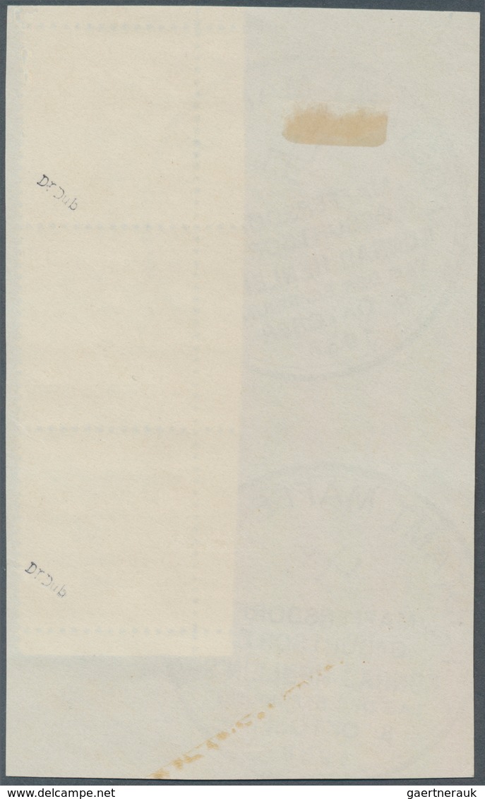 Sudetenland - Maffersdorf: 1938, Freimarke Der CSR 1,60 Kc Im Senkrechten Paar Vom Linken Bogenrand - Région Des Sudètes