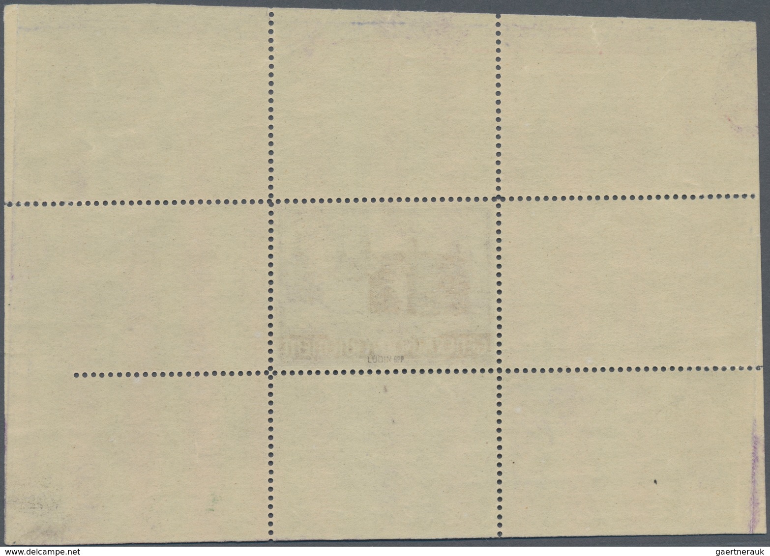 Dt. Besetzung II WK - Generalgouvernement: 1943, 2 Zl. Bauwerk Barbakan In Krakau, Probedruck In Vio - Besetzungen 1938-45