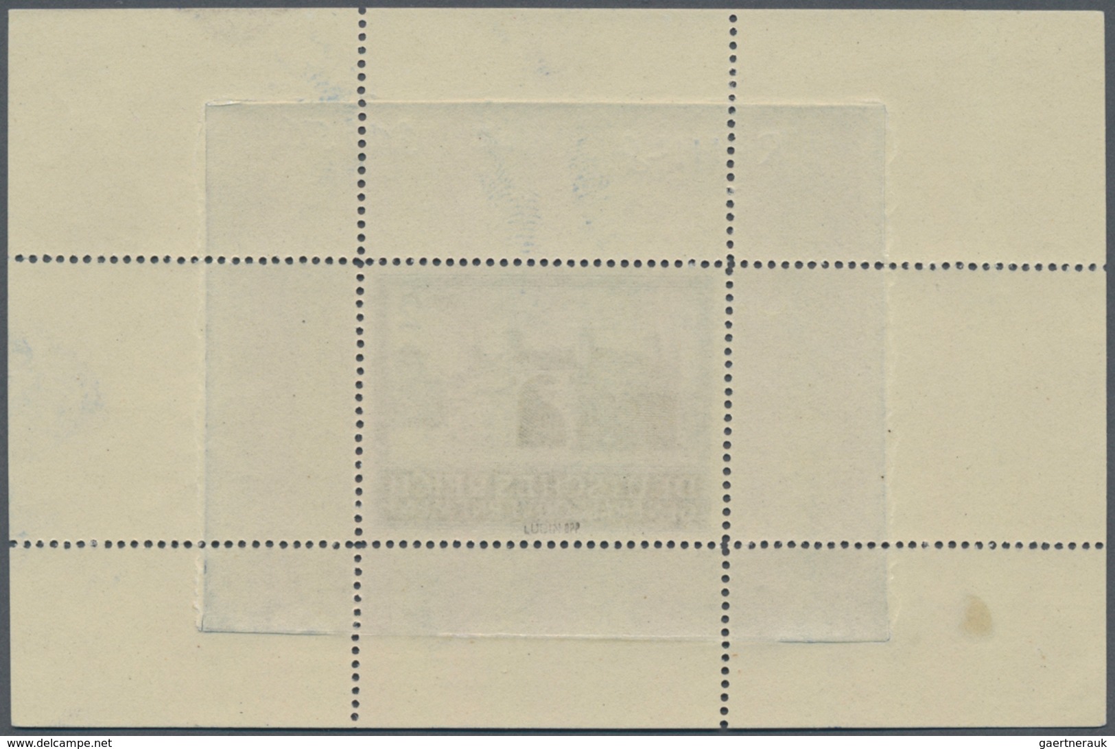 Dt. Besetzung II WK - Generalgouvernement: 1943, 2 Zl. Bauwerk Barbakan In Krakau, Probedruck In Gra - Occupation 1938-45