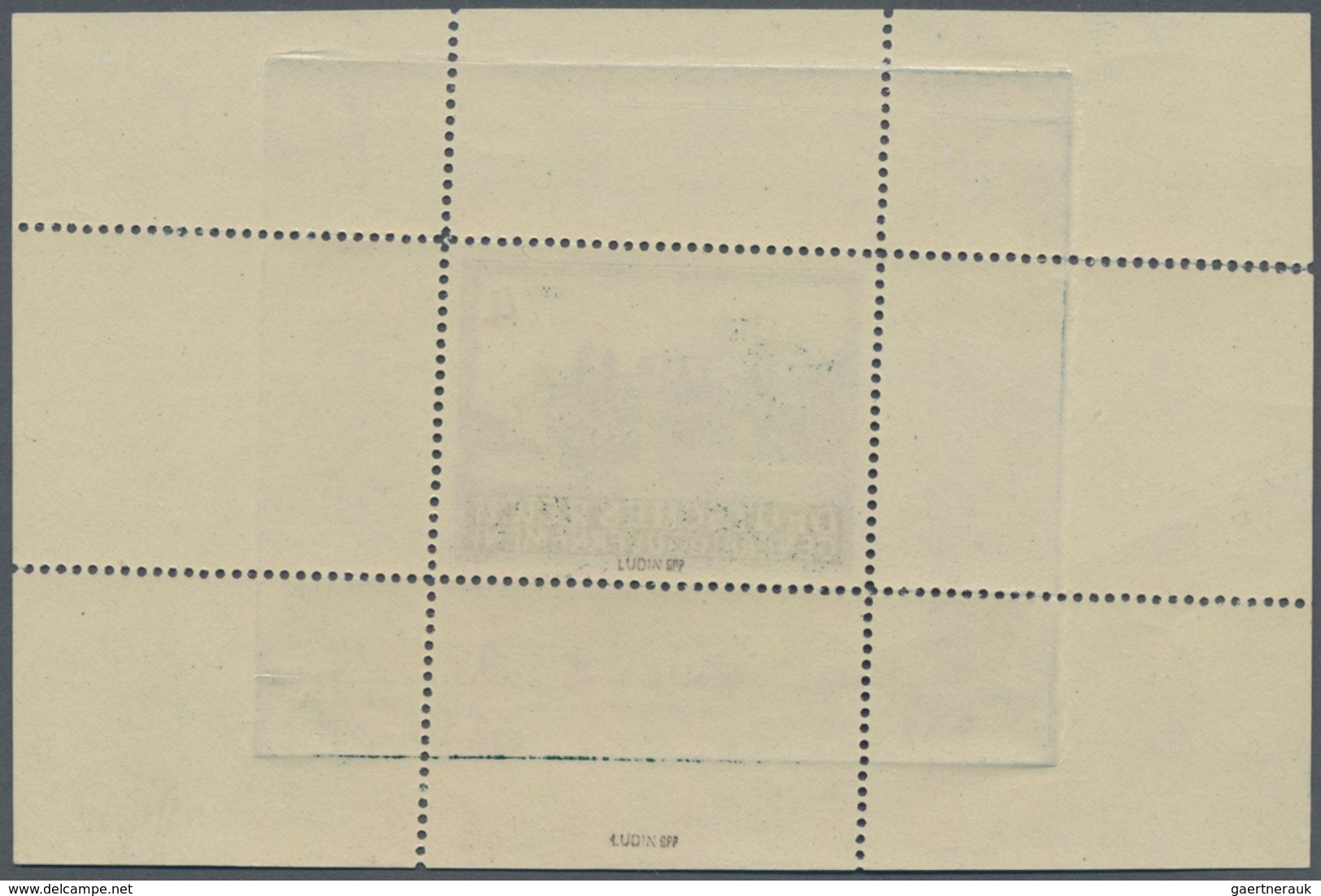 Dt. Besetzung II WK - Generalgouvernement: 1943, 4 Zl. Bauwerk Kloster Tyniec, Probedruck In Dunkelo - Occupation 1938-45