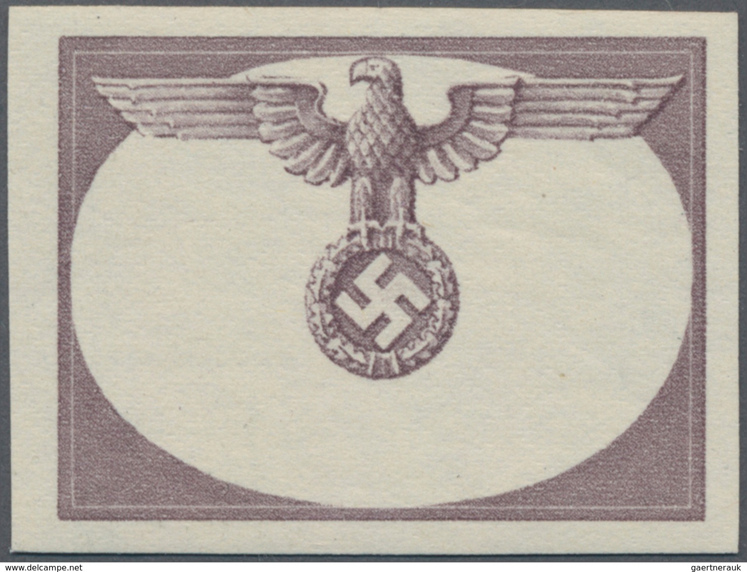 Dt. Besetzung II WK - Generalgouvernement - Dienstmarken: 1940, (1) Zl. Probedruck Als Phasendruck D - Besetzungen 1938-45
