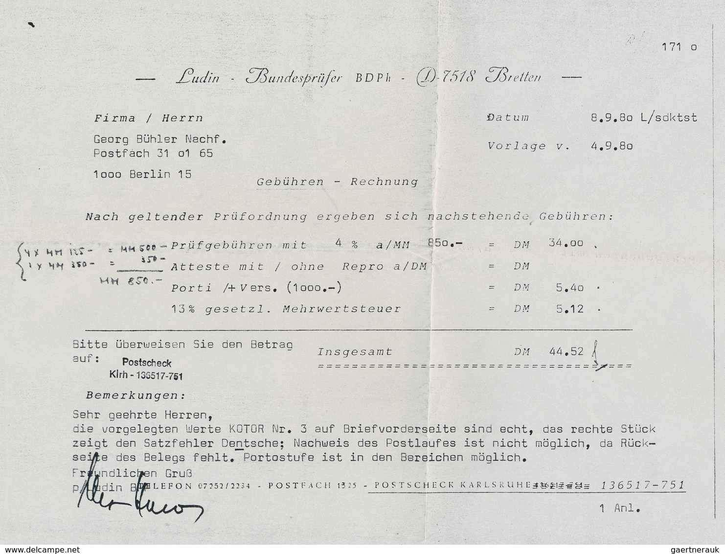 Dt. Besetzung II WK - Kotor: 1944 (12.10.), Briefvorderseite Eines R-Briefes Ab Kotor Nach Thüringen - Occupation 1938-45