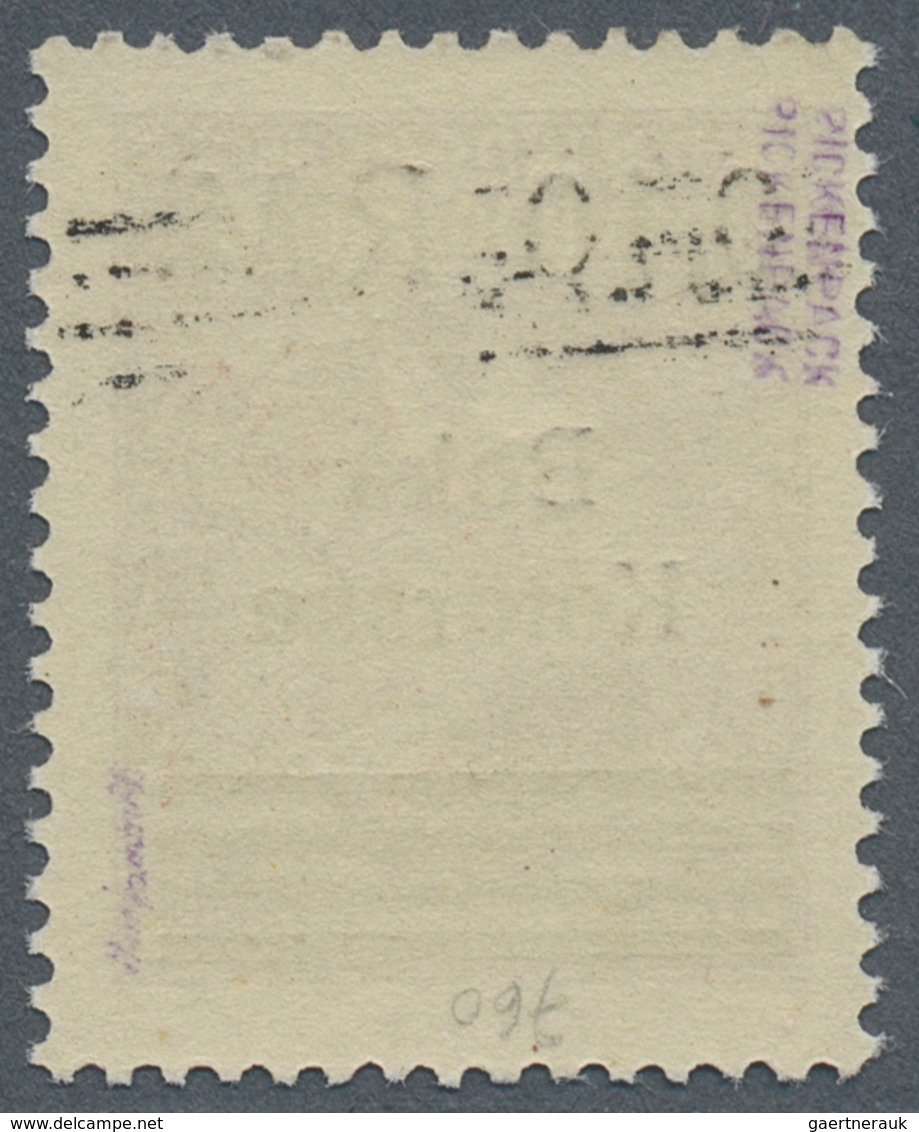 Dt. Besetzung II WK - Kotor: 1944, 0.10 R.M. Auf 3 D. Lebhaftbraunrot Mit Kopfstehendem Aufdruck, Po - Occupation 1938-45