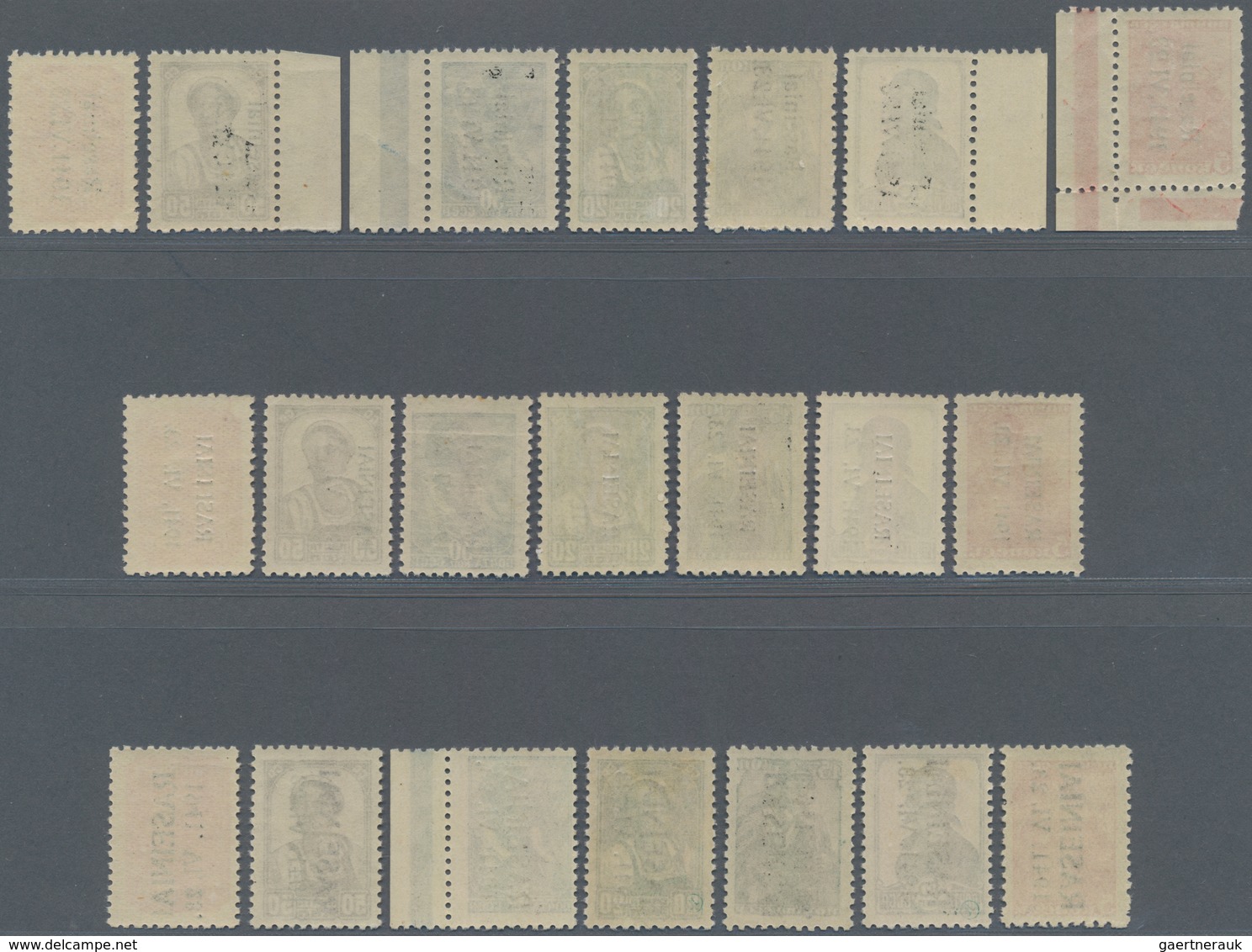 Dt. Besetzung II WK - Litauen - Rossingen (Raseiniai): Drei Komplette Sätze Von 5 K. Bis 60 K. Mit A - Besetzungen 1938-45