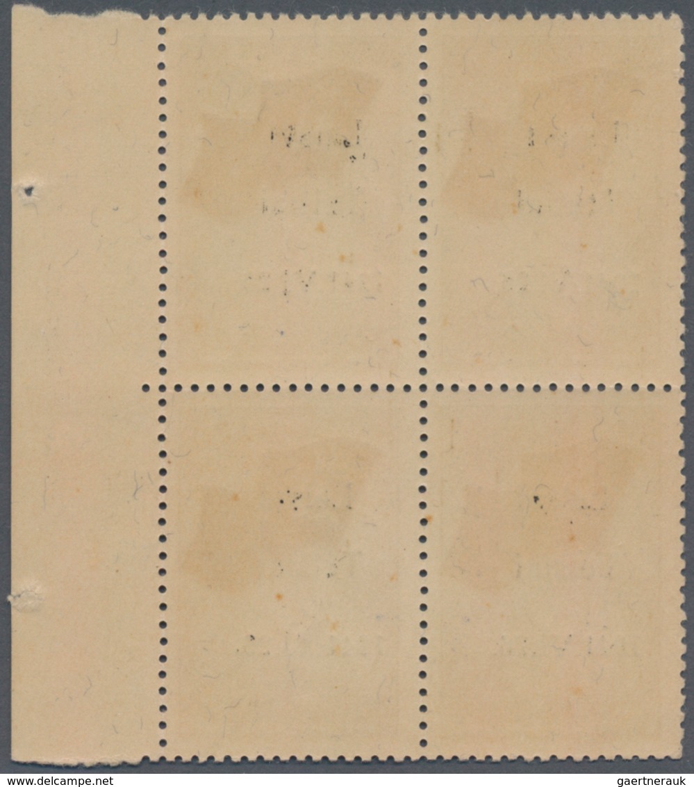 Dt. Besetzung II WK - Litauen - Telschen (Telsiai): 80 K. Dunkelbräunlichrot Im Rechten Rand-4er-Blo - Besetzungen 1938-45