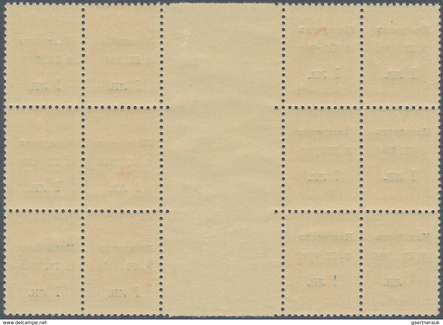 Dt. Besetzung II WK - Mazedonien: 1944, Aufdrucke Auf Bulgarien, 1 L. Auf 10 St. Und 3 L. Auf 15 St. - Bezetting 1938-45