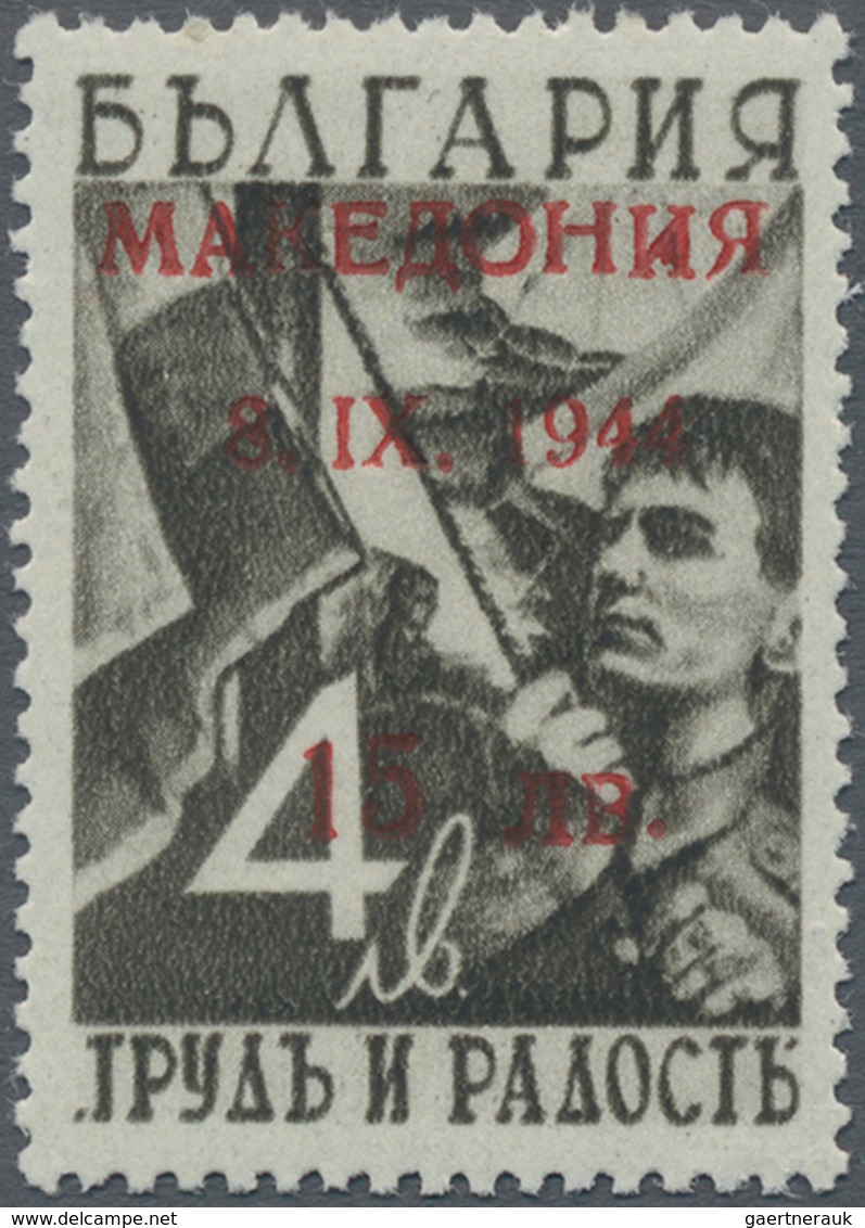 Dt. Besetzung II WK - Mazedonien: MAZEDONIEN, 4 L. Mit Abart "zweite 4 Unten Offen". Auf Dieser Mark - Besetzungen 1938-45