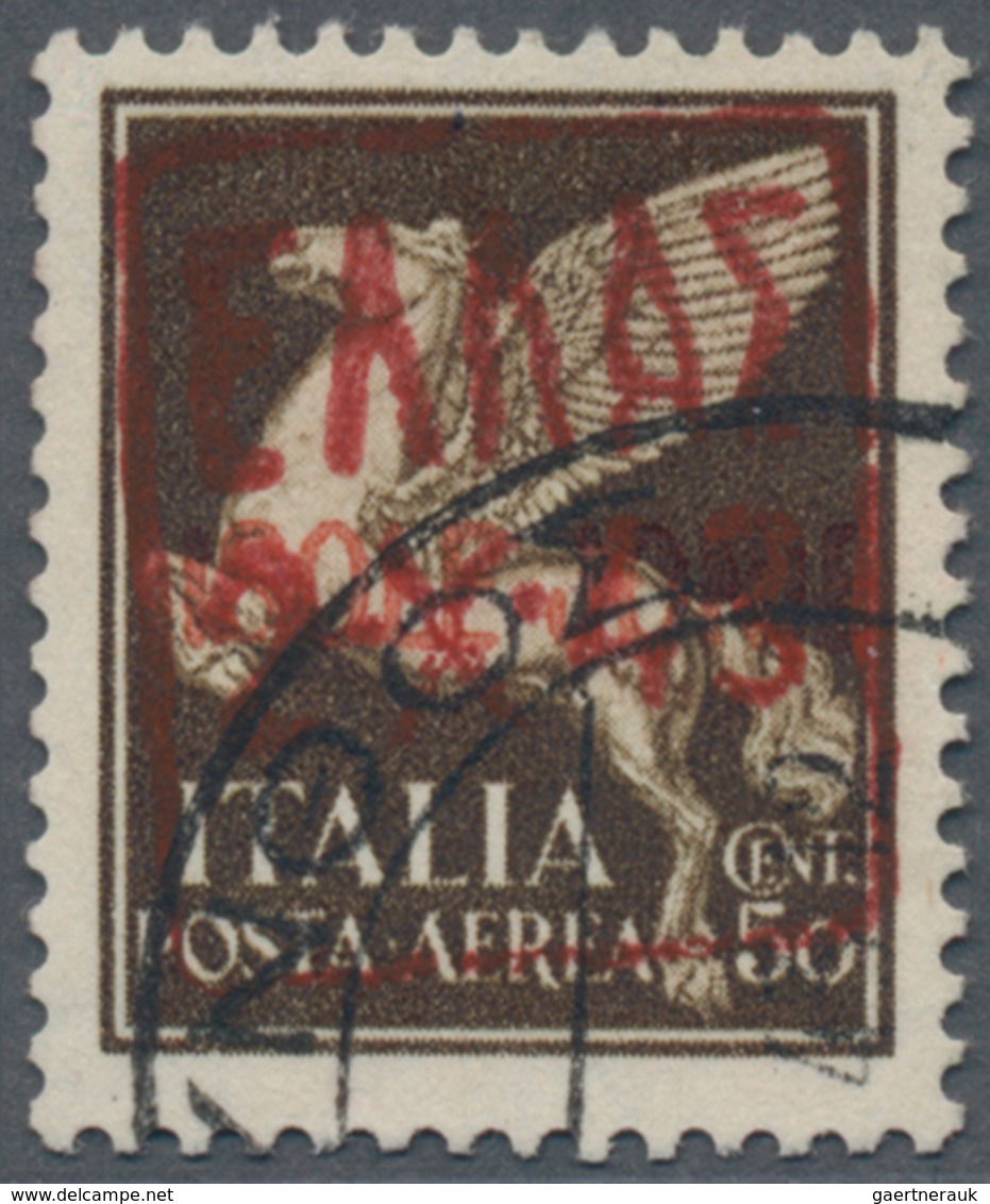 Dt. Besetzung II WK - Zante: 1943, 50 Cent. Mit Aufdruck Sauber Gestempelt "ZAKYNTHOS", Echt Und Ein - Occupation 1938-45