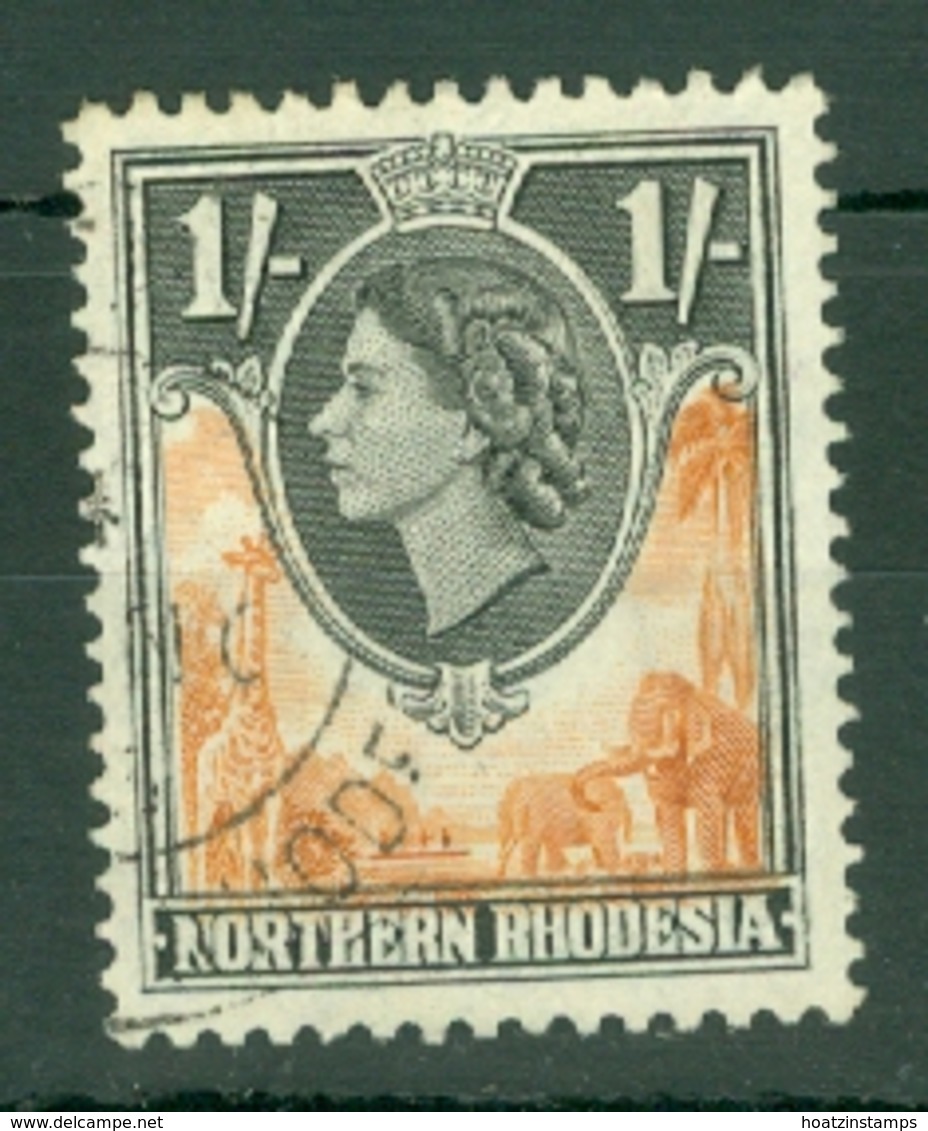 Northern Rhodesia: 1953   QE II     SG70    1/-     Used - Northern Rhodesia (...-1963)