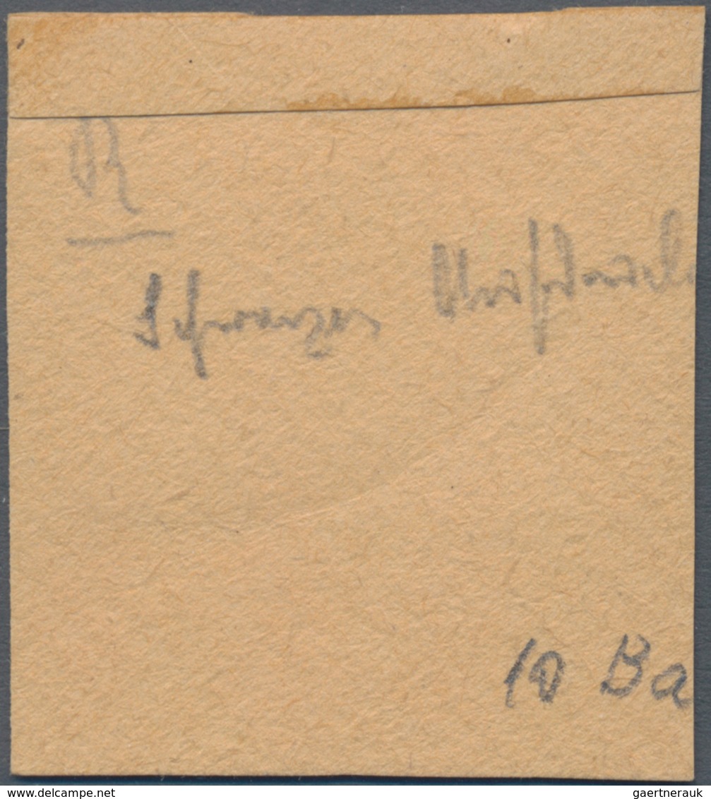 Feldpostmarken: 1944, Feldpostpäckchen-Zulassungsmarke Mit Blauschwarzem "Agramer Aufdruck, Leichter - Andere & Zonder Classificatie