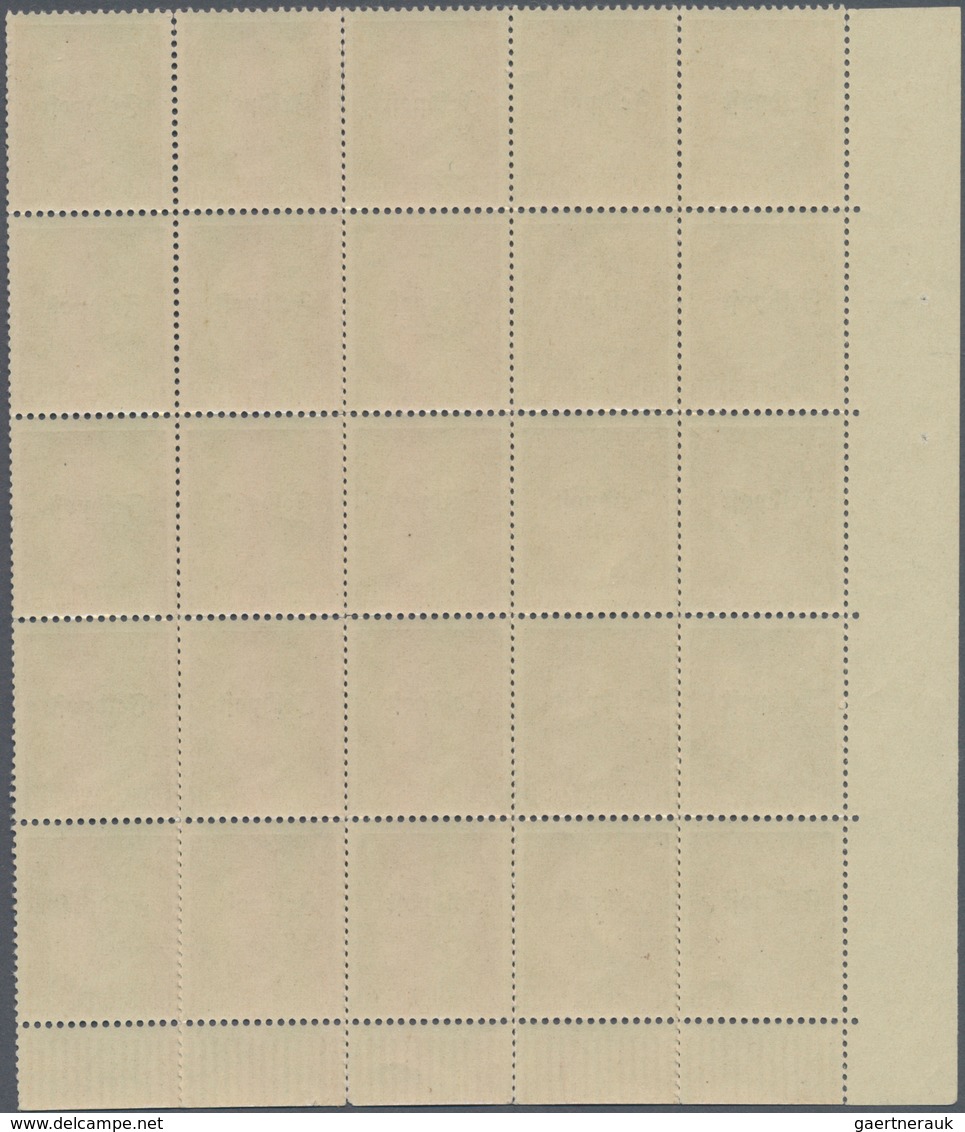 Feldpostmarken: 1945, 3 Pf Hitler Mit Aufdruck "Feldpost" Sogenanntes "RUHRKESSEL-Provisorium" Im 25 - Sonstige & Ohne Zuordnung