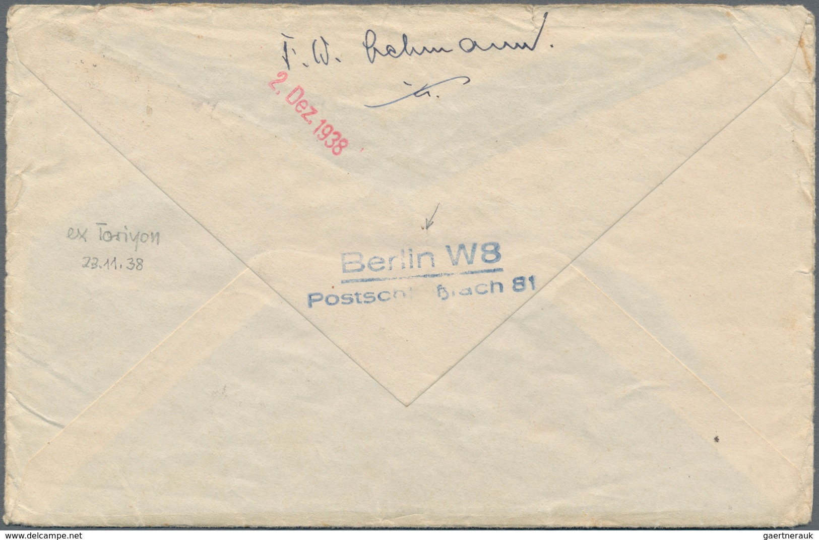 Feldpost 2. Weltkrieg: 1938, LEGION CONDOR, Freiwilligen-Brief Mit Zensiertem Inhalt über Deckadress - Andere & Zonder Classificatie