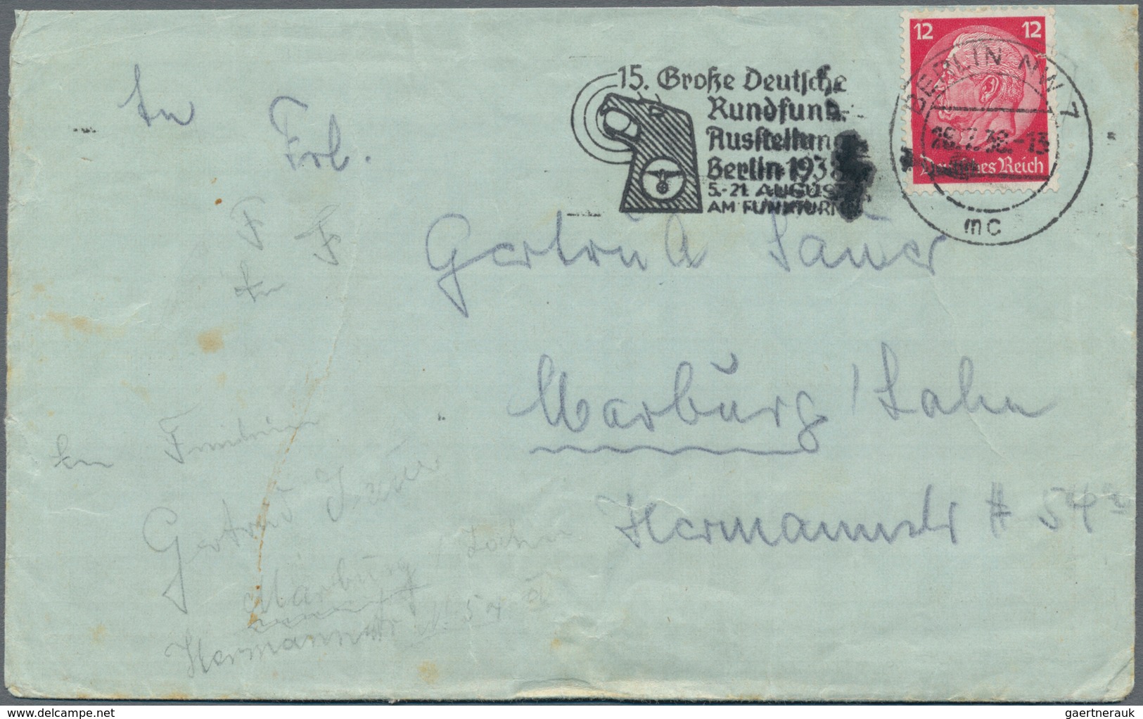 Feldpost 2. Weltkrieg: 1938, LEGION CONDOR, Freiwilligen-Brief Mit Inhalt Und Deutsch-Spanischem Zen - Other & Unclassified