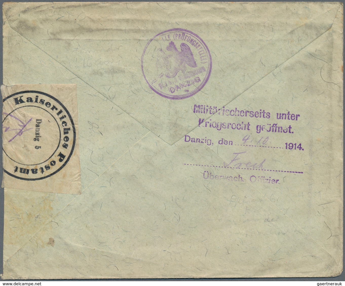Zensurpost: 1914, Brief Aus Helsinki/Finnland 29.VII.14 Nach Hull/England, Aufgrund Des Kriegsausbru - Andere & Zonder Classificatie