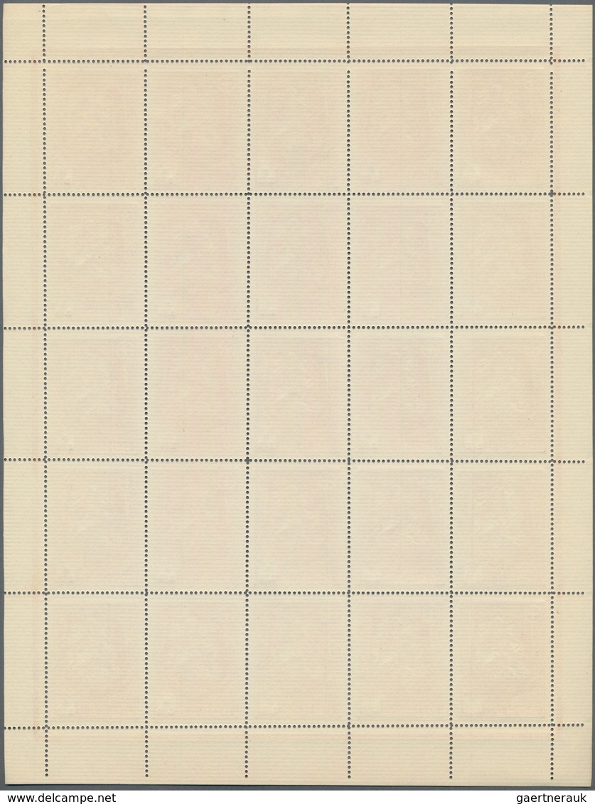Kriegsgefangenen-Lagerpost: 1946 (ca.) 6 Bögen Der Gezähnten Ausgabe In Markwährung (0,05 - 1$) Mit - Autres & Non Classés