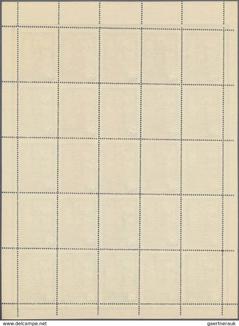 Kriegsgefangenen-Lagerpost: 1946 (ca.) 6 Bögen der gezähnten Ausgabe in Markwährung (0,05 - 1$) mit