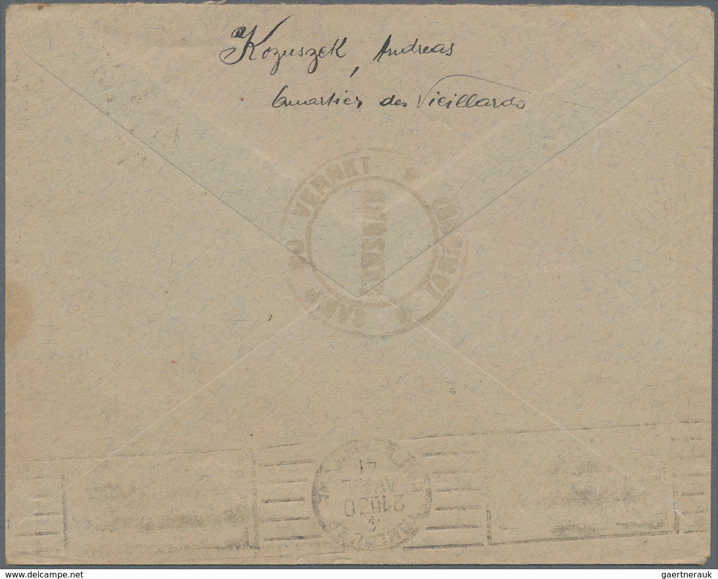 Kriegsgefangenen-Lagerpost: 1941, Zwei Briefe Dt. Internierter Aus Den Franz. Internierungslagern Ar - Other & Unclassified