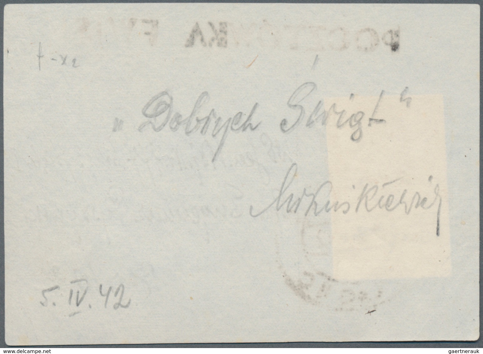 Kriegsgefangenen-Lagerpost: 1942, Polnische Lagerpost Des Kriegsgefangenenlagers „Oflag II C“ In Wol - Other & Unclassified