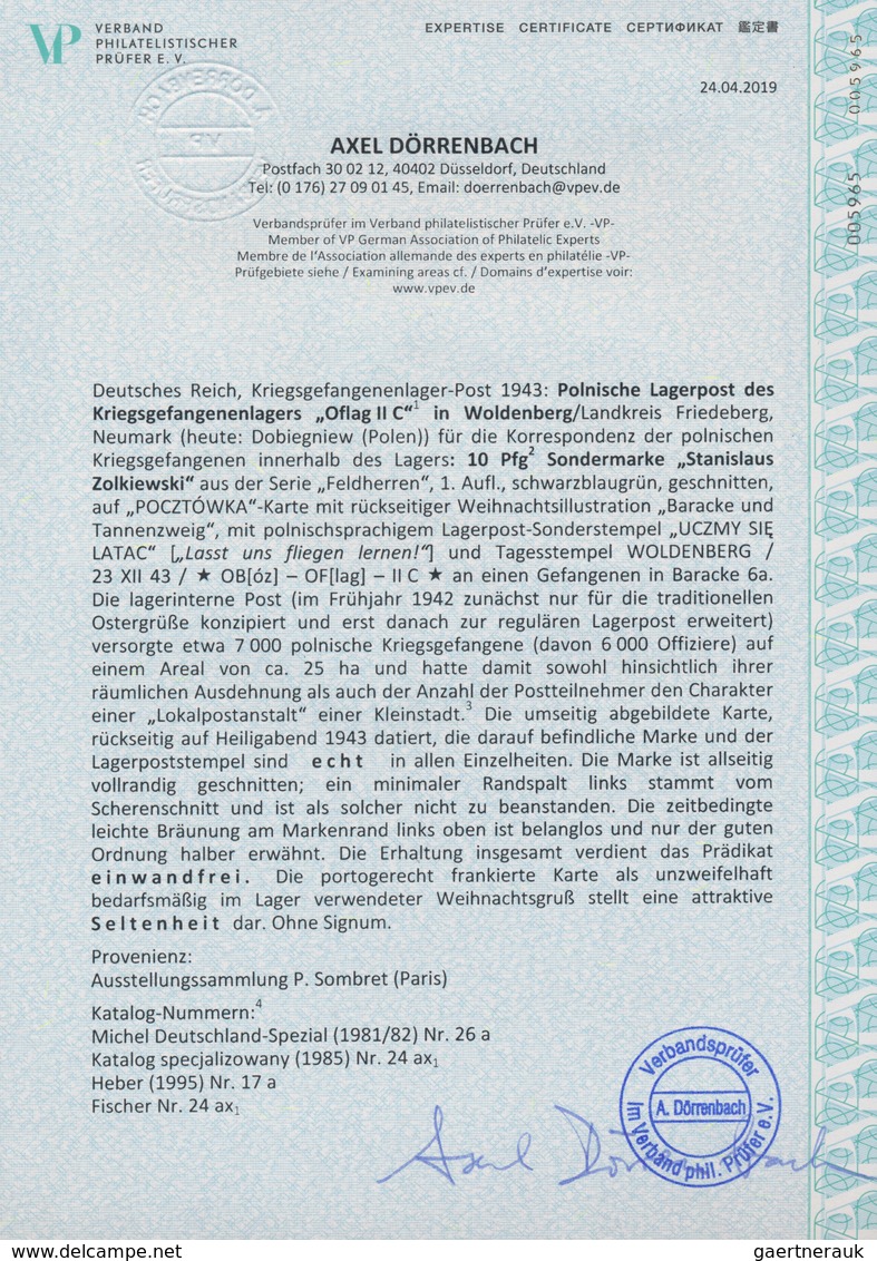 Kriegsgefangenen-Lagerpost: 1943, Polnische Lagerpost Des Kriegsgefangenenlagers „Oflag II C“ In Wol - Andere & Zonder Classificatie