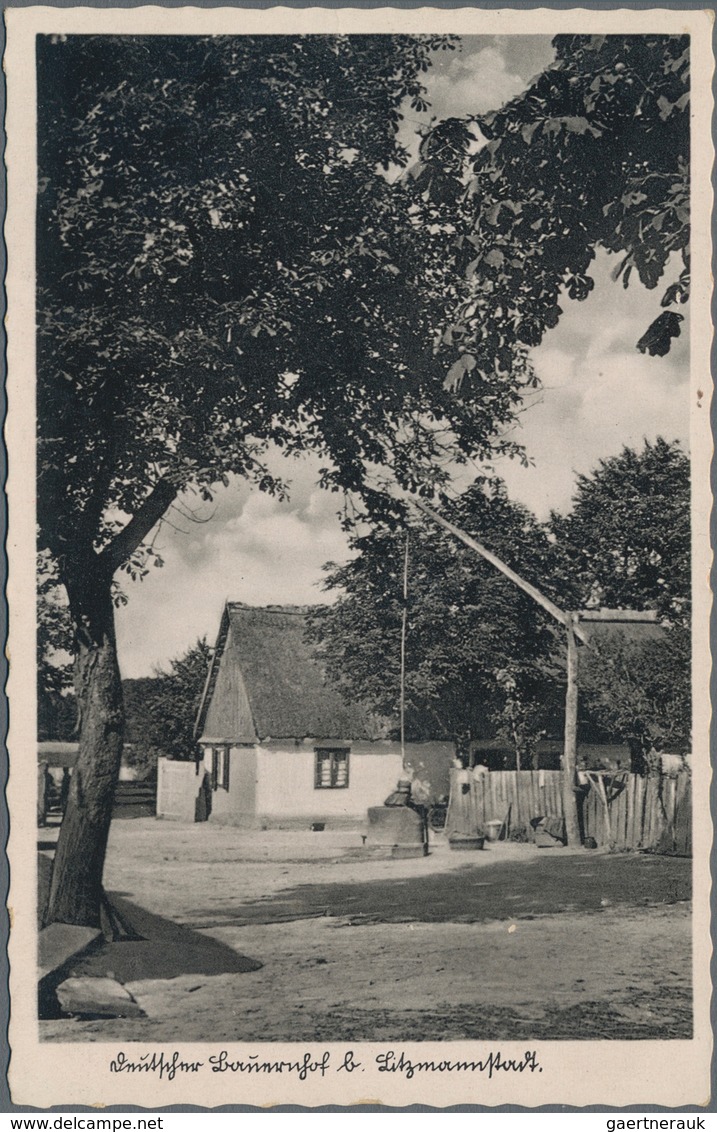 Ghetto-Post: 1943 Ca., LITZMANNSTADT, Postkarte Aus Dem Ghetto, Frankiert Mit Nicht Entwerteter 6 Pf - Autres & Non Classés
