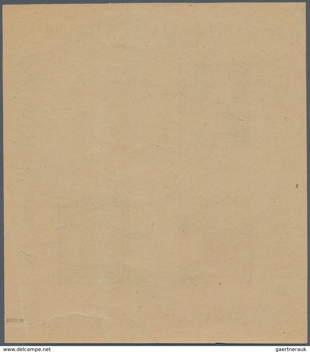 Deutsche Lokalausgaben Ab 1945: OLDENBURG: 1948, Landeshilfe-Block Geschnitten, Private Ausgabe, Zwe - Sonstige & Ohne Zuordnung