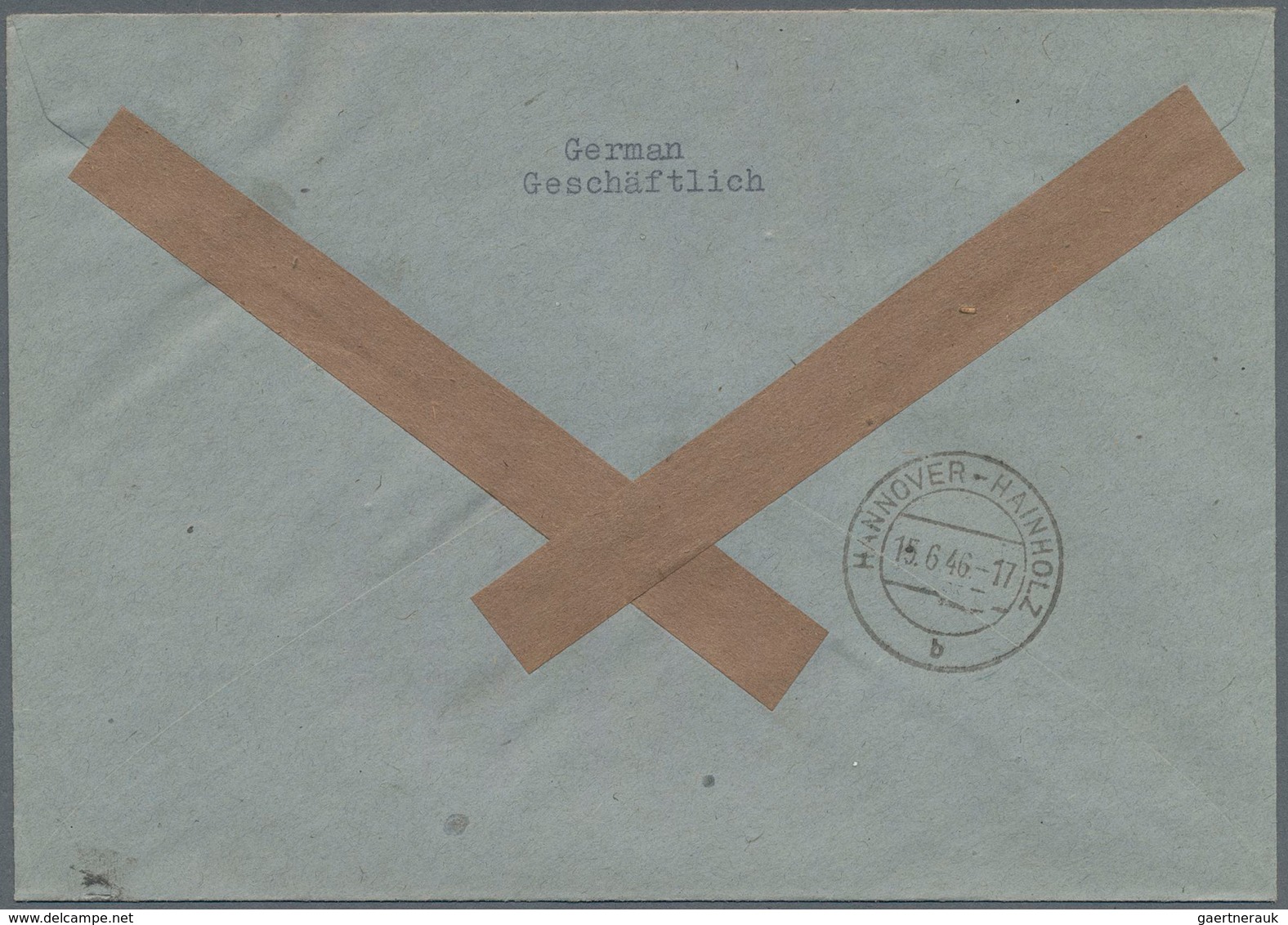 Alliierte Besetzung - Gemeinschaftsausgaben: 1946, Ziffer 42 Pf Als EF Auf R-Brief Ohne Ankunftsstem - Other & Unclassified