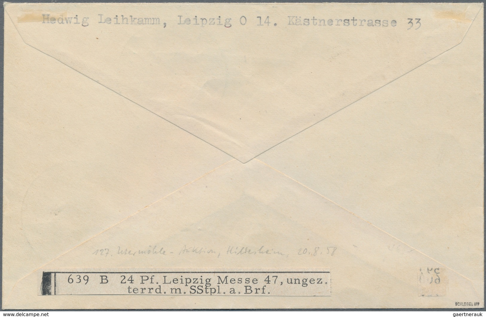 Alliierte Besetzung - Gemeinschaftsausgaben: 1947, 24 Pfg. Leipziger Frühjahrsmesse, Kupfertiefdruck - Autres & Non Classés