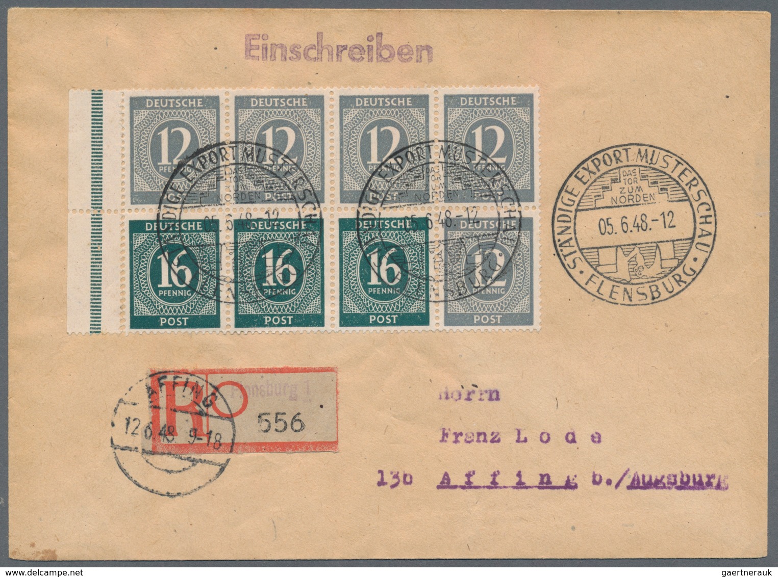 Alliierte Besetzung - Gemeinschaftsausgaben - Markenheftchen: 1948, Heftchenblatt Mit 5 Mal 12 Pf Gr - Altri & Non Classificati
