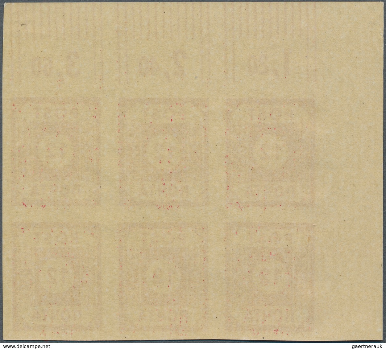 Sowjetische Zone - Ost-Sachsen: 1945, Potschta Ölfarbe, 12 Pfg. Rot Im Eckrand-6er-Block Links Oben, - Andere & Zonder Classificatie