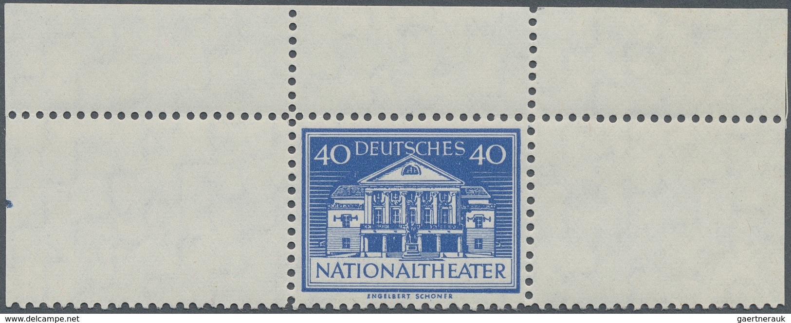 Sowjetische Zone - Thüringen: 1946, Einzelandruck 40 Pf Der Blockausgabe Nationaltheater Weimar In L - Andere & Zonder Classificatie