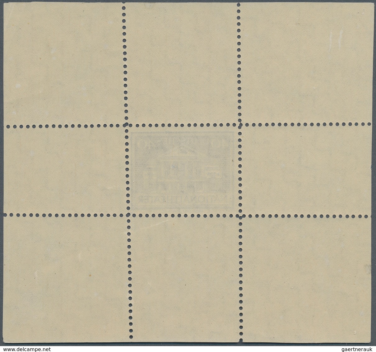 Sowjetische Zone - Thüringen: 1946, Einzelandruck 40 Pf Der Blockausgabe Nationaltheater Weimar In L - Other & Unclassified