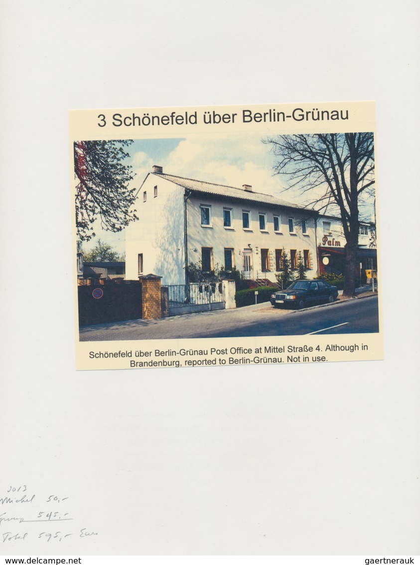 Sowjetische Zone - Bezirkshandstempel - I - Bez. 3 (Berlin): BERLIN-GLIENICKE OST: 8 Pfg. Bis 84 Pf - Autres & Non Classés