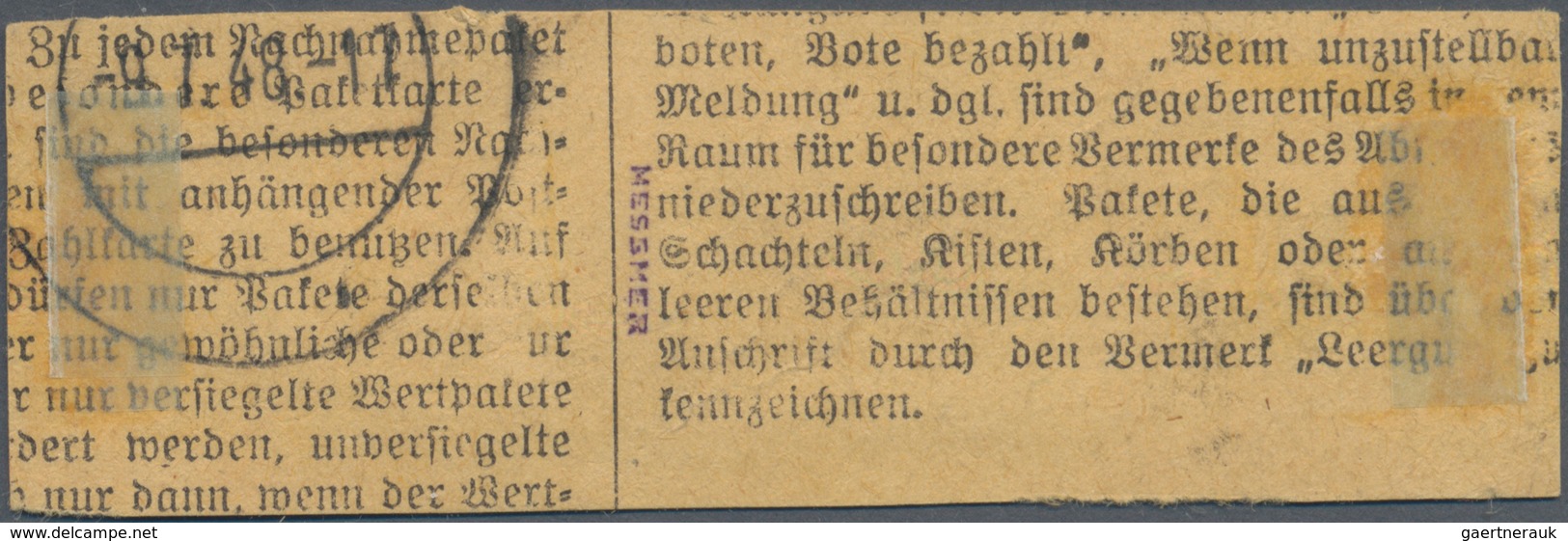 Sowjetische Zone - Bezirkshandstempel - IV - Bez. 20 (Halle): STASSFURT: 60 Pf Arbeiter Im Senkrecht - Andere & Zonder Classificatie