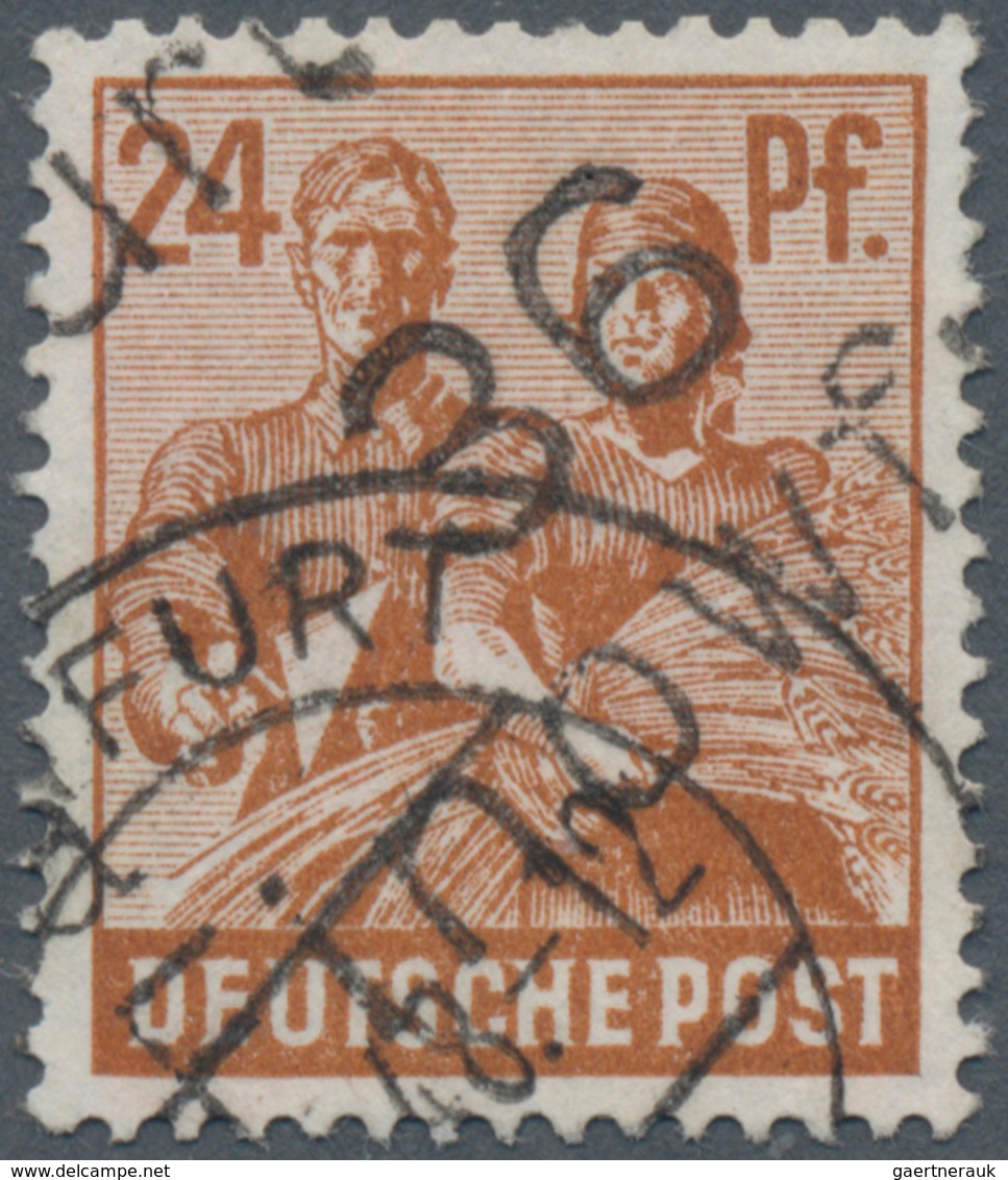 Sowjetische Zone - Bezirkshandstempel - VII - Bez. 36 (Potsdam): FINOWFURT A: 24 Pf Arbeiter Mit Auf - Autres & Non Classés