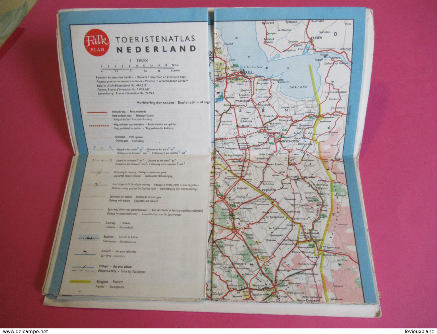 Toeristenatlas Van NEDERLAND / Falk Plan/ Cartografisch Instituut Bootsma/La Hague/HOLLANDE/ Vers 1960   PGC279 - Carte Stradali