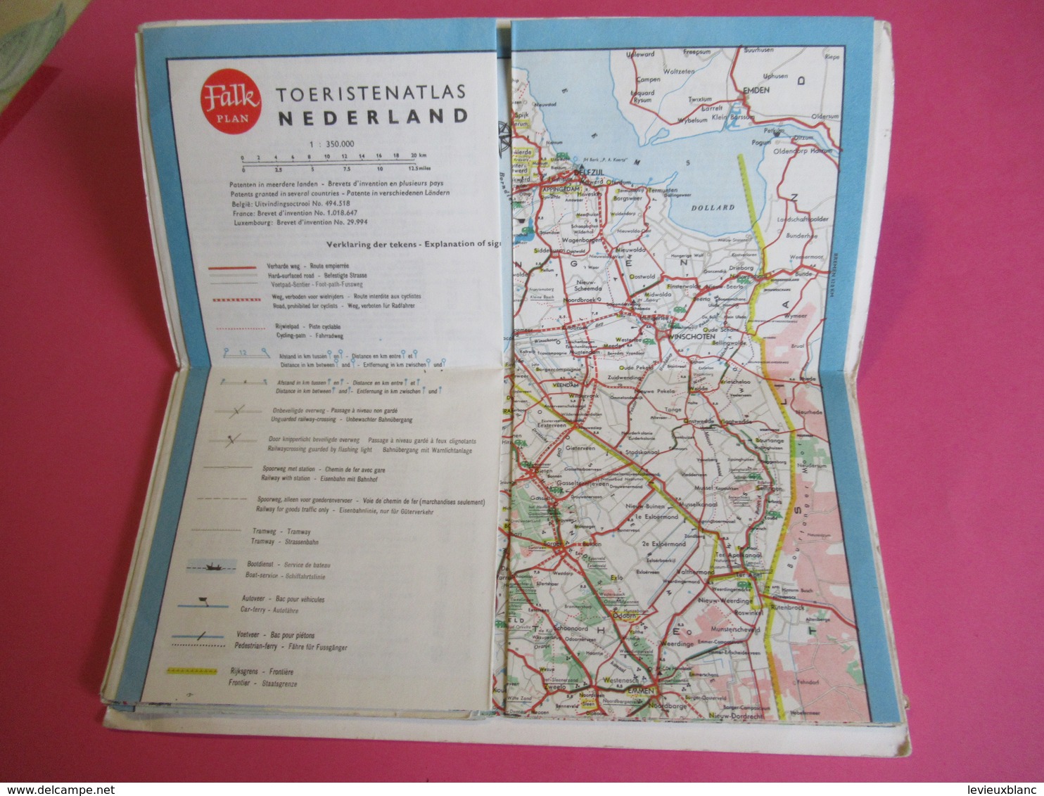 Toeristenatlas Van NEDERLAND / Falk Plan/ Cartografisch Instituut Bootsma/La Hague/HOLLANDE/ Vers 1960   PGC279 - Roadmaps