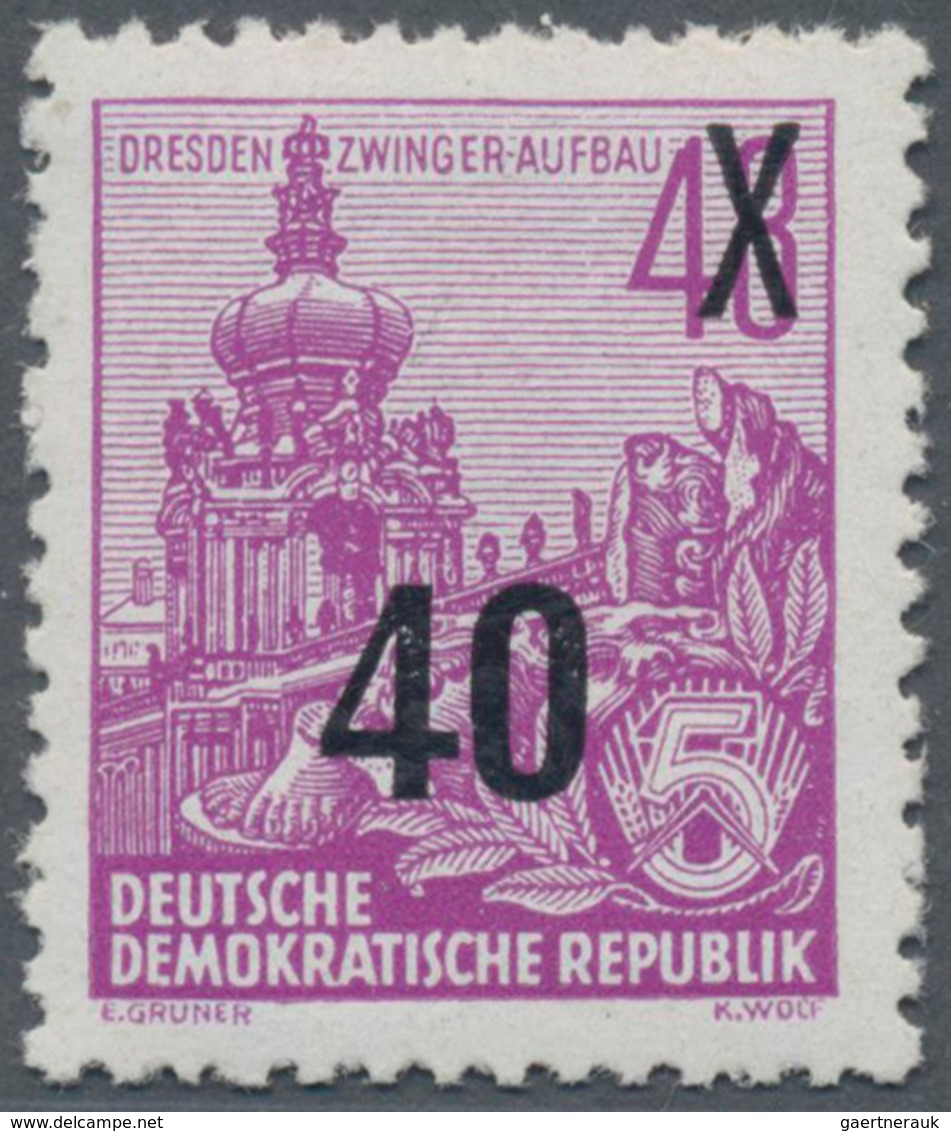 DDR: 1954, Freimarke Fünfjahrplan 40 Auf 48 Pf Mit Senkrechtem Wasserzeichen, Fotobefund Schönherr V - Briefe U. Dokumente