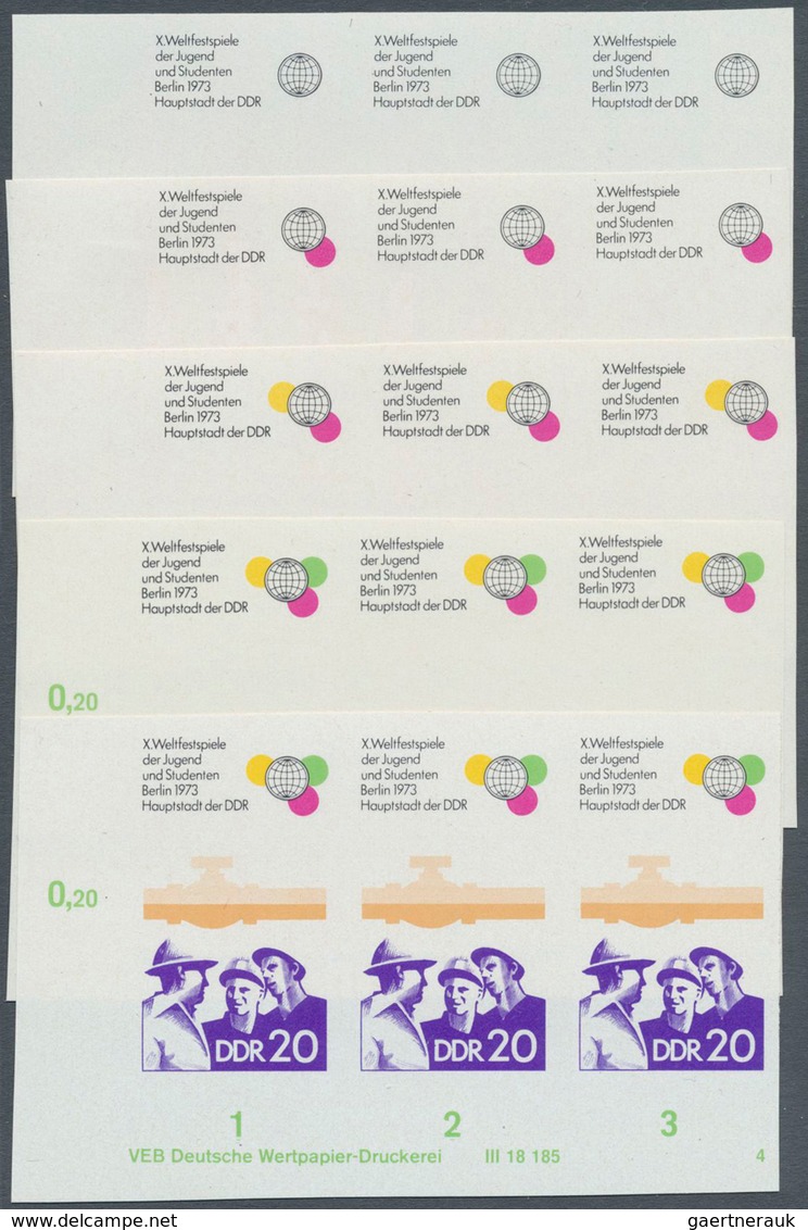 DDR: 1973, Weltfestspiele Der Jugend Und Studenten In Berlin 20 Pf. 'Bauarbeiter Und Erdölleitung Et - Covers & Documents