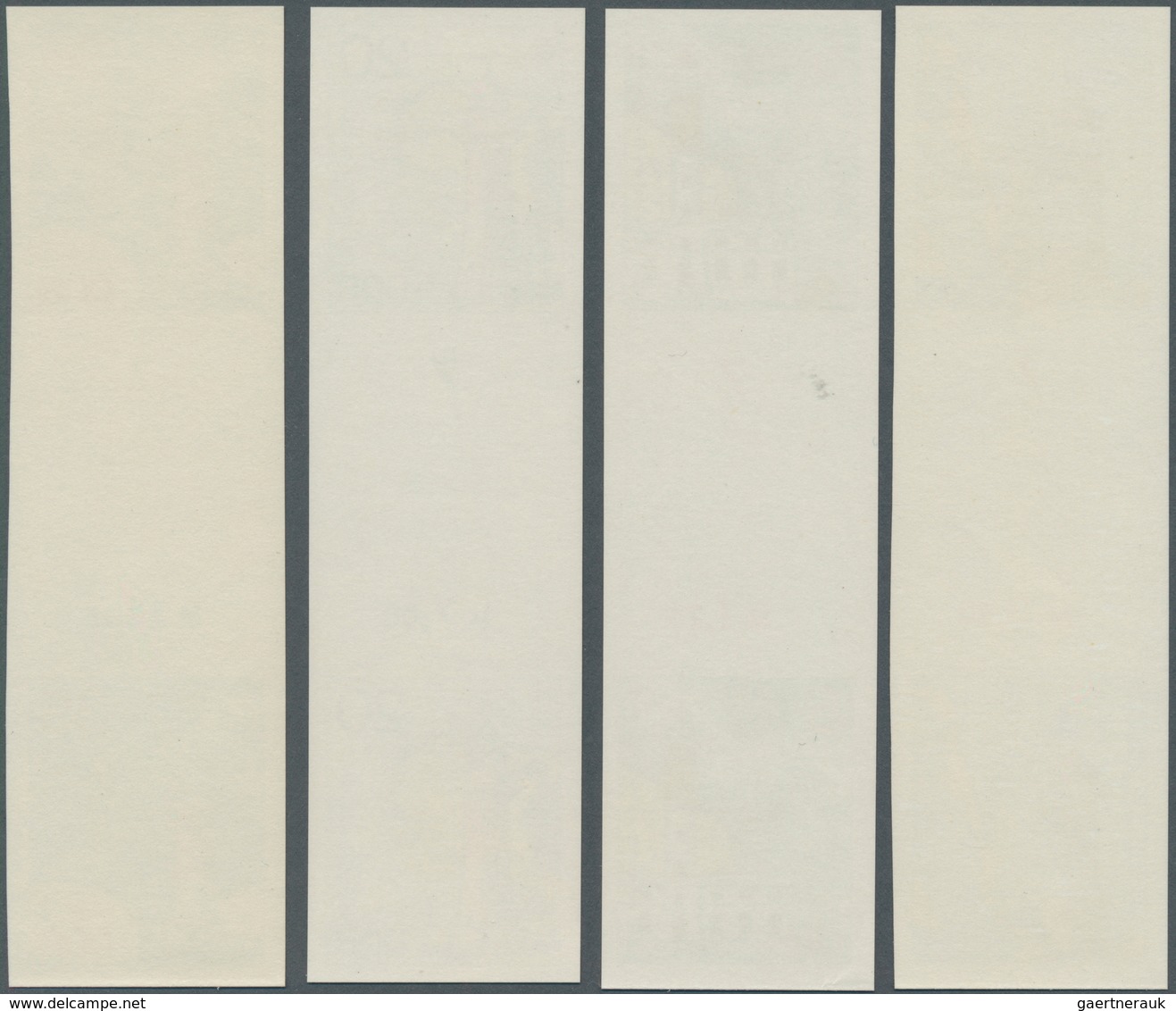 DDR: 1975: DDR, Leuchttürme Ohne 25 Pfg. UNGEZÄHNT In Originalfarben, 4 Werte In Senkrechten ZWISCHE - Lettres & Documents