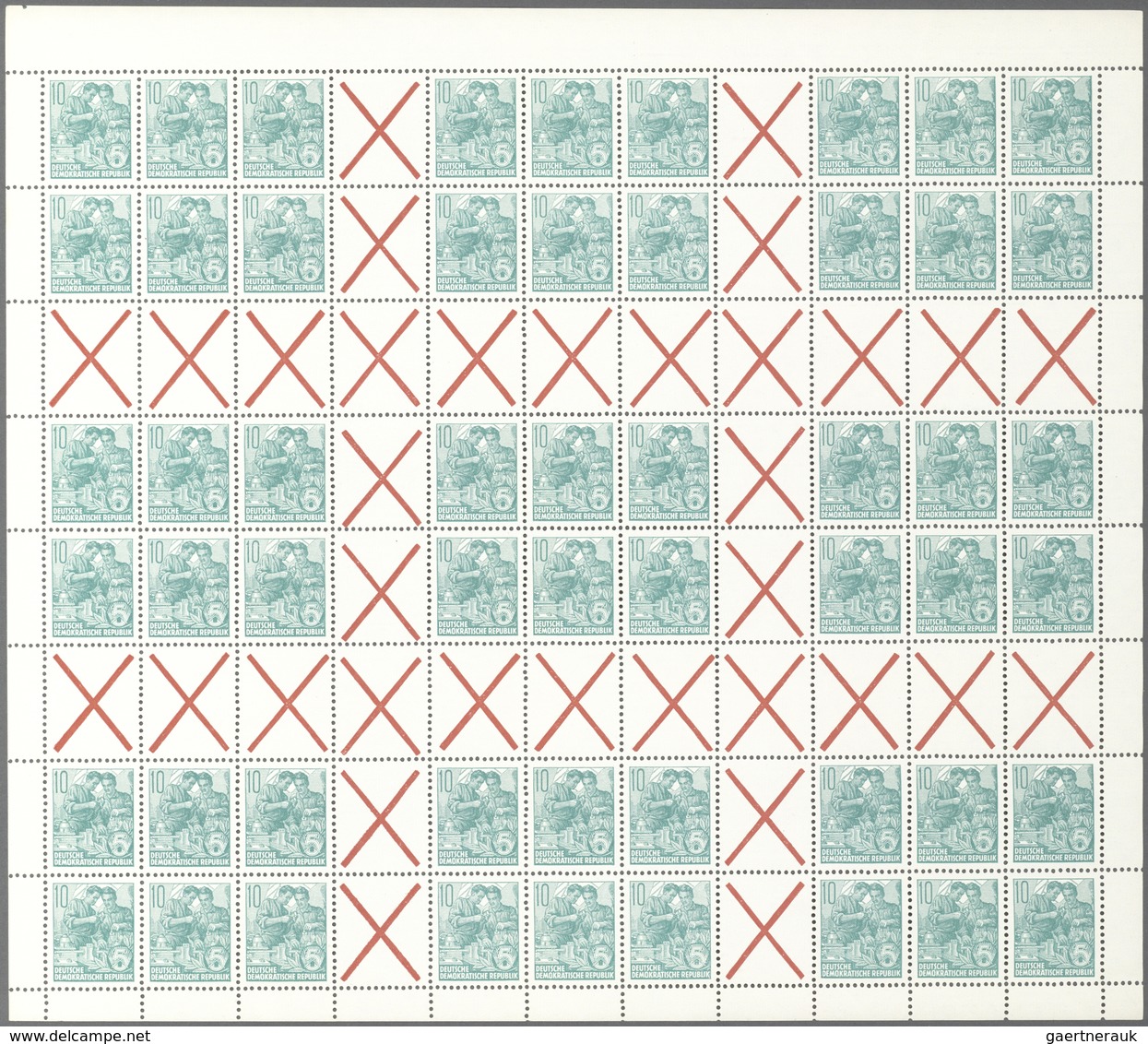 DDR - Markenheftchenbogen: 1960, Fünfjahresplan Markenheftchenbögen, Mi. 680,- - Carnets