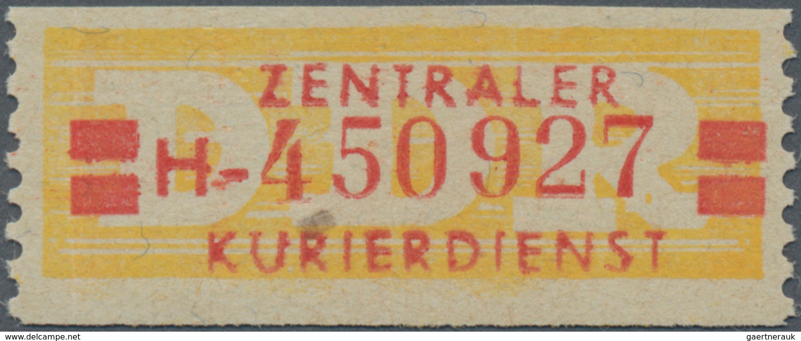 DDR - Dienstmarken A (Verwaltungspost B): 1958, ZKD 20 Pfg H = Chemnitz, Links Ein Senkrechter Bug S - Andere & Zonder Classificatie