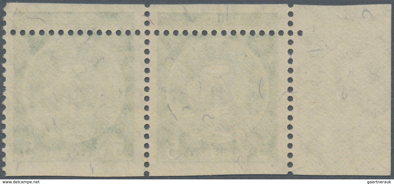 DDR - Dienstmarken A (Verwaltungspost B): 1954, 5 Pf Smaragdgrün Im Waager. Paar Vom Linken Rand Mit - Altri & Non Classificati