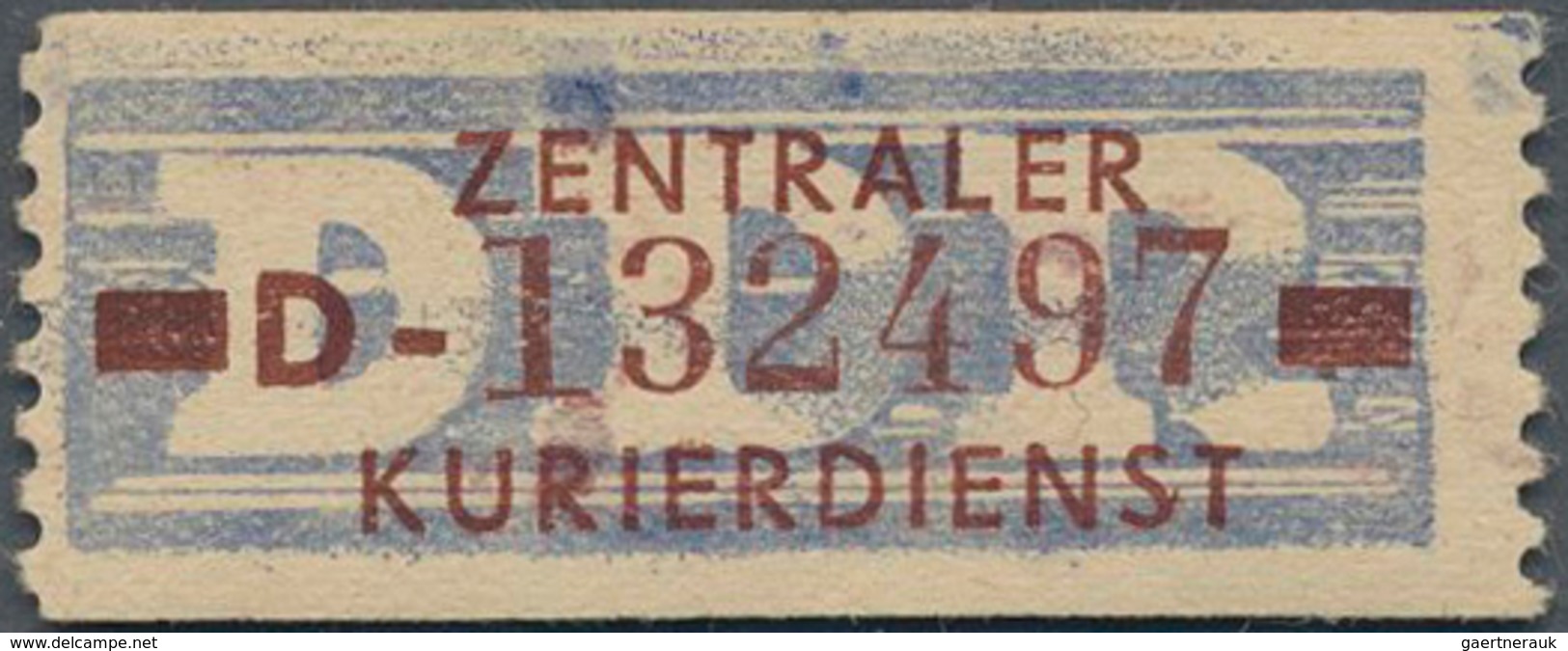 DDR - Dienstmarken B (Verwaltungspost A / Zentraler Kurierdienst): 1958, 10 Pfg D = Rostock (Nr. 132 - Sonstige & Ohne Zuordnung