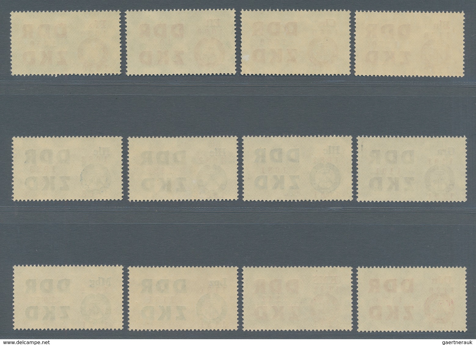 DDR - Dienstmarken C (Laufkontrollzettel ZKD): 1964, Laufkontrollzettel Der VVB Mit Vierstelligen Ko - Other & Unclassified
